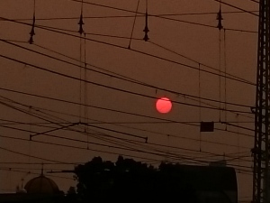 Sunset di Stasiun Manggarai